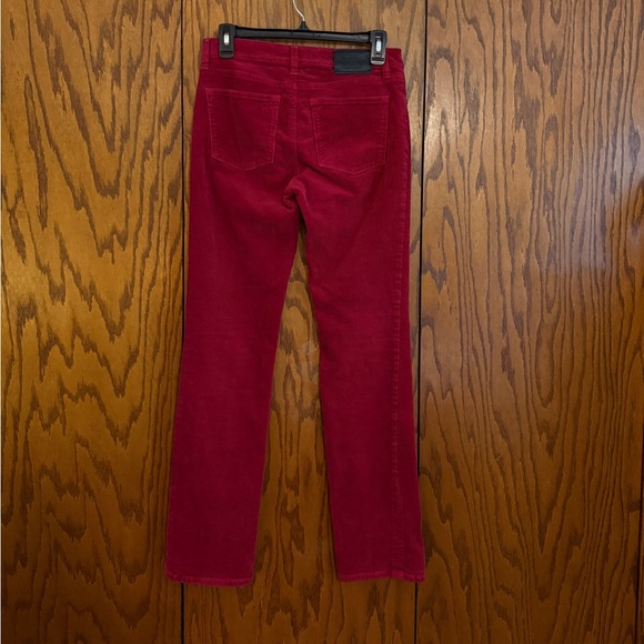LRL Lauren Jeans Co Red Corduroy Pants Classic Straight Size 2 - Picture 4 of 9